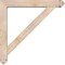 Ekena Millwork Traditional Arts and Crafts Smooth Bracket w/ Offset Brace, Douglas Fir, 5 1/2"W x 34"D x 34"H BKT0604X34X34TRA03SDF - alternate 2